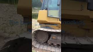 Fixing a leaking pond with a bulldozer construction [upl. by Hanni]