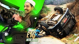 CAPOTEI O CAMINHAO NO SIMULADOR NAO TOU ACREDITANDO  BRASIL TRUCK SIMULATOR [upl. by Alael]