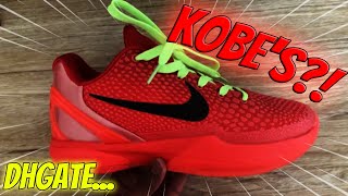 I BOUGHT 30 KOBE REVERSE GRINCHES ON DHGATE… dhgate repsneakers kobe6 [upl. by Radferd]