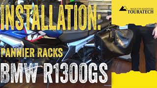 Touratech Pannier Racks Installation BMW R1300GS [upl. by Ahtenak]