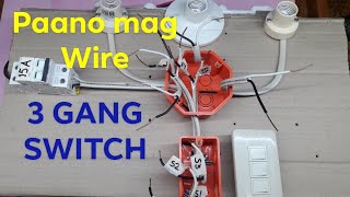 3 Gang Switch Wiring tutorialelectrical wiring installationhouse wiringnc2  Local Electrician [upl. by Nyleek636]