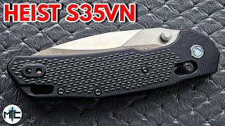 Kershaw Heist S35VN Folding Knife  Full Review [upl. by Akenit332]