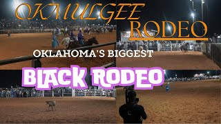 OKMULGEE RODEO OKLAHOMAS BIGGEST BLACK RODEO [upl. by Llereg]