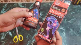 Dr Ortho Pain Relief Oil Unboxing  Best Joint Pain Reliever [upl. by Julianne]