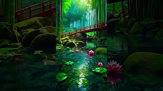 Relaxing Beautiful Music 🌿 Calm Music 4 bamboowatersounds relax watermusic meditationmusic [upl. by Mattias]