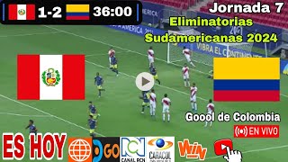 Perú vs Colombia en vivo donde ver a que hora juega Perú vs Colombia Eliminatorias 2024 [upl. by Hidie]