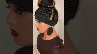 Swirl Bun Headband Wig keepingitcutebraiding headbandwig wigs LayDeeE braids shorts fyp [upl. by Burke]