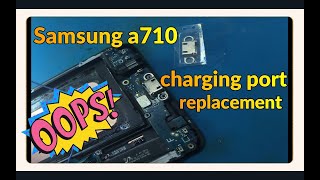 Samsung A710 charging port replace  A310  A510  A710 charging port replacement [upl. by Assirrac]