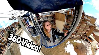 Alp Ski Lift Ride in 360° [upl. by Hekking]