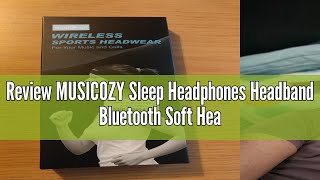 Review MUSICOZY Sleep Headphones Headband Bluetooth Soft Headphones for Sleeping amp Sport with Thin S [upl. by Harry]