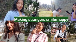 making strangers smile dont miss her smile strangers in kohima  happy aoleang [upl. by Ariahs]