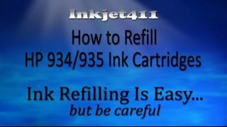 How To Refill HP 934 HP 935 Ink Cartridges  HP Officejet Pro [upl. by Flor31]