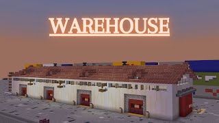 Minecraft How to build a Warehouse in Minecraft  Minecraft Warehouse Tutorial [upl. by Fineberg348]