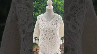 PONCHO KOKO quotLIDIA CROCHET TRICOTquot CROCHET TUTORIEL SUR LA CHIANE crochet tutorial tuto [upl. by Vivianna]