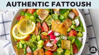 Fattoush Salad  Best Lebanese Recipe [upl. by Nelyaw]