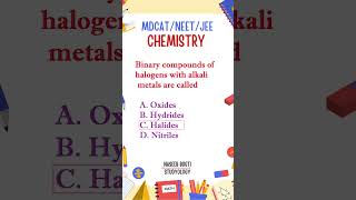 Binary compounds of halogens with alkali metals are called [upl. by Aneekan586]