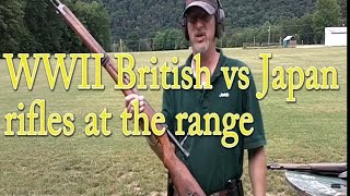 WWII British vsJapanese Rifles at the range subtitled [upl. by Nazus350]