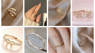 Affordable InBudget Gold Engagement ring designs for girls [upl. by Rettke]