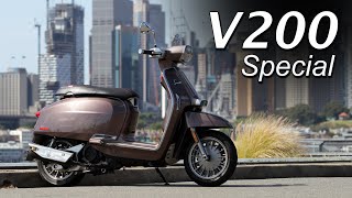 Lambretta V200 Special Scooter Review  Italian Flair [upl. by Anoyi691]