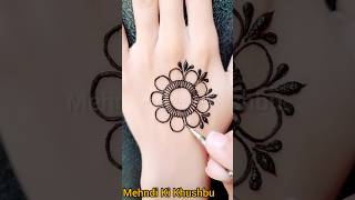 Simple gol tikki mehndi design 2024 ❤️  tikkimehndi shorts [upl. by Sharla]