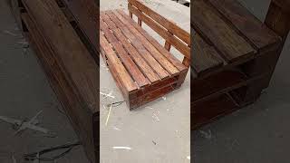 Before and after making of a pallet seat in Nairobi Kenya palletbar pallets pallettrack pallet [upl. by Lobel]