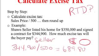 Calculating Excise Tax  Help With Closing Statments [upl. by Andel]