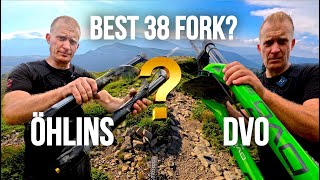 Which Enduro Fork Is Best  DVO ONYX D1 SL Verses Ohlins RXF 38 M2 [upl. by Mhoj]