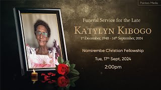 Funeral Service for the Late Katylyn Kibogo [upl. by Soph]