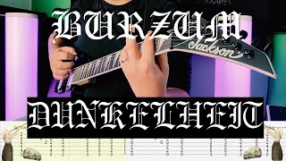 Burzum  Dunkelheit Guitar Cover Tab [upl. by Alrzc299]