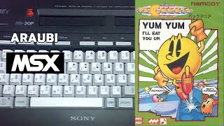 Pac Mania Namcot 1989 MSX2 766 Walkthrough Comentado [upl. by Aekahs]