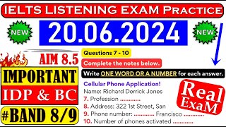 IELTS LISTENING PRACTICE TEST 2024 WITH ANSWERS  20062024 [upl. by Alvita]