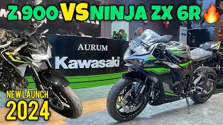 New launch 2024 Kawasaki Z900 vs Ninja ZX 6R🔥Know Which is Better😍Complete information [upl. by Carder402]