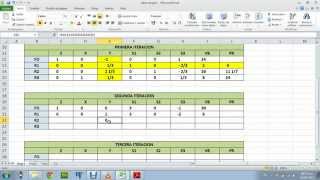 videotutorialMetodo Simplex Usando Excell parte2avi [upl. by Earised249]