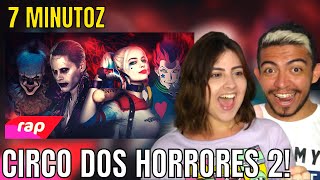 REACT 7 MINUTOZ Rap do Coringa Arlequina Hisoka e Pennywise  CIRCO DOS HORRORES 2  NERD HITS [upl. by Gasperoni]