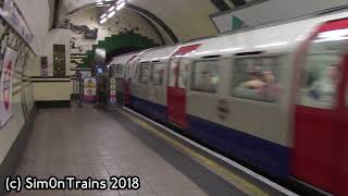 London Underground 1972 Tube Stock departing Marylebone 23rd April 2018 [upl. by Aulea]