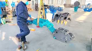 Log Wood Rock Stone Steel Grapple for 5 Ton Excavator [upl. by Timms]