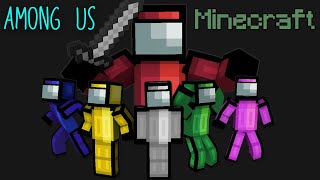 FUNNY AMONG US Moments Portrayed by MINECRAFT [upl. by Agnot33]