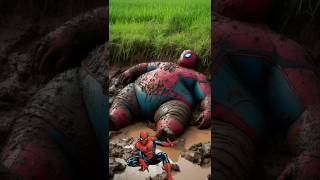 Fat superheroes sleeping in mud 💥 Marvel and DC all characters marvel avengers superheroes [upl. by Philemol]