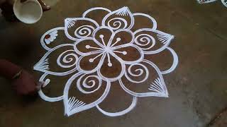 New year 2023 kolam margazhi muggulu Puthandu kolam Dhanurmasam muggulu easy rangoli pongal kolam [upl. by Alleb664]