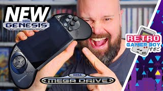 New Sega Genesis amp Mega Drive Handheld  Hyperkin Mega 95 [upl. by Adikam197]