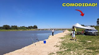 ESTE LUGAR NOS SORPRENDIO MUCHISIMA PESCA EN EL RIO SALADO LLEGAS CON EL AUTO PESCA Y COCINA 2024 [upl. by Enaelem495]