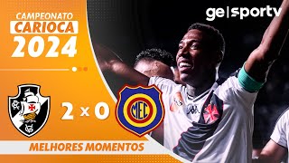 VASCO 2 X 0 MADUREIRA  MELHORES MOMENTOS  CARIOCA 2024  geglobo [upl. by Anirrehs]