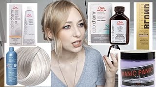 ABOUT BLONDE TONERS  Wella Manic Panic Redken amp more  MY EXPERIENCES amp FAVS [upl. by Celene]