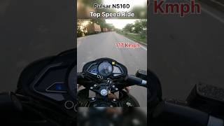 Pulsar NS160 Top Speed Ride viral shorts biker trending ns160 topspeed highspeed rider [upl. by Moyra]