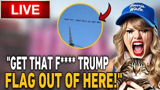 Taylor Swift Has A MELTDOWN On STAGE As Trump Team Fly Trump 2024 Banners OVER HER CONCERT LIVE [upl. by Abshier]