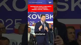 Trzaskowski zadrwił z prezydenta i Kaczyńskiego quotSłuchaj Andrzej co ty myśliszquot [upl. by Mei]