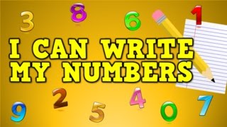 I Can Write My Numbers writing numbers 09 for kids [upl. by Ubald]