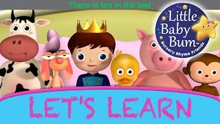 Learn with Little Baby Bum  Ten In The Bed  Nursery Rhymes for Babies  Songs for Kids [upl. by Anirbys]