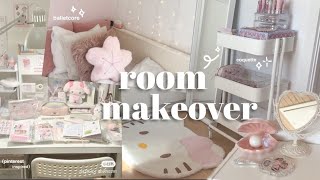 🌸aesthetic room makeover ikea trip  temu haul pinterest inspired coquette [upl. by Hannis477]