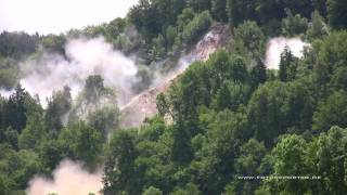 Sprengung des Felsentor bei Etterzhausen Regensburg in HD [upl. by Ahseym]